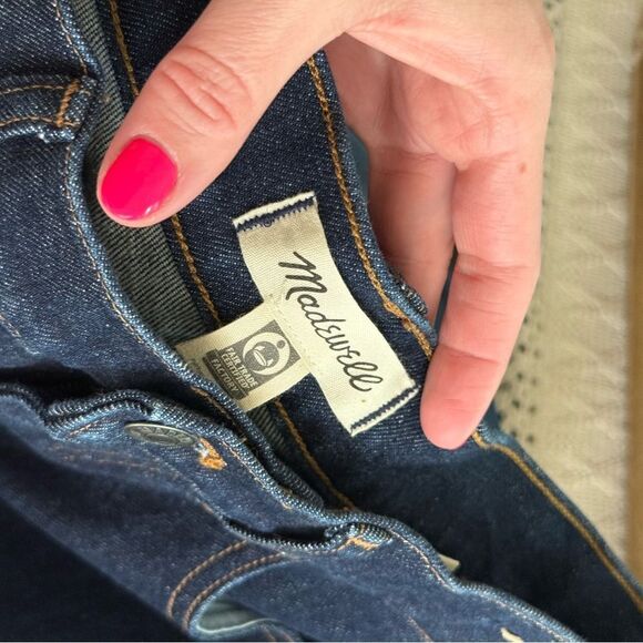 Madewell Womens Dark Denim 90’s Straight Jean - Picture 6 of 10